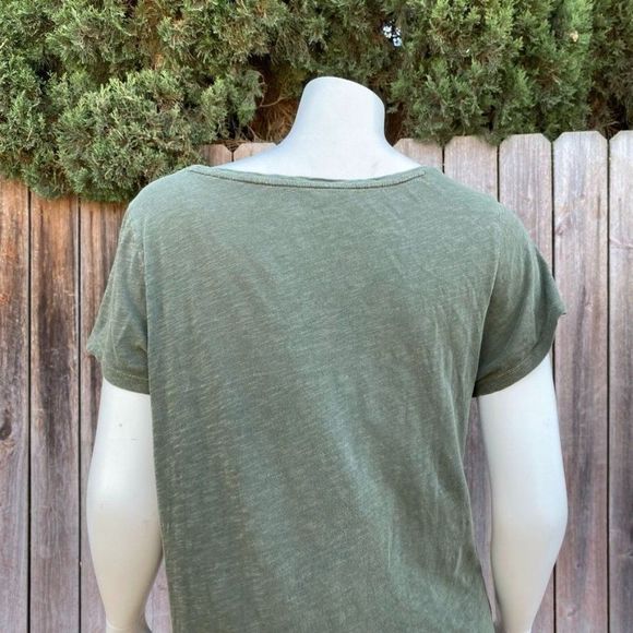 Lucky Brand Green Bohemian Geometric Blouse - Picture 4 of 10
